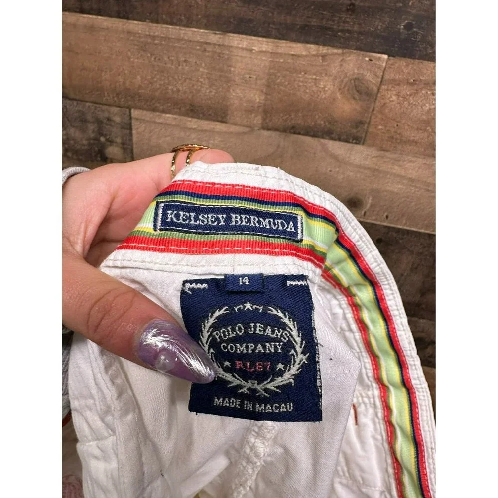Polo Ralph‎ Lauren Kelsey Bermuda Women's Shorts Size 14